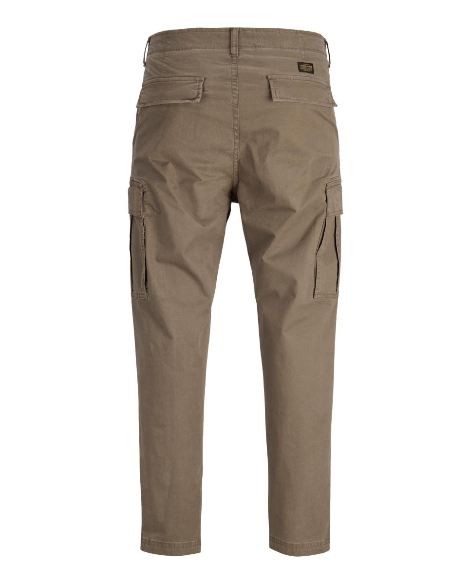Calças Cargo Relaxed Fit Caqui-8