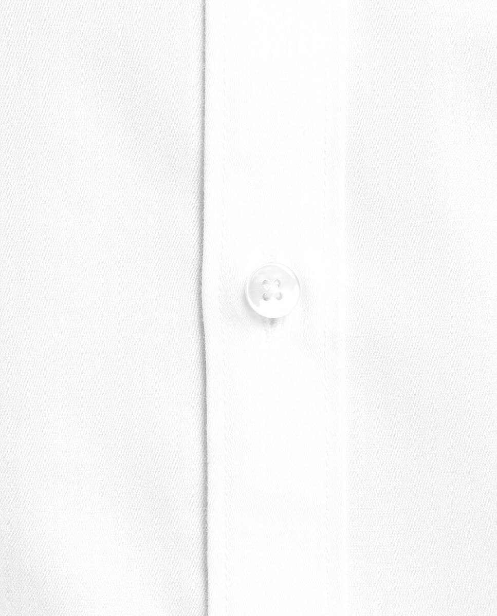 Camisa azul e branca slim Branco-5