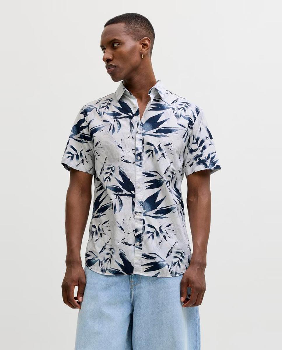 Jack & Jones - Camisa de hombre manga corta estampada.