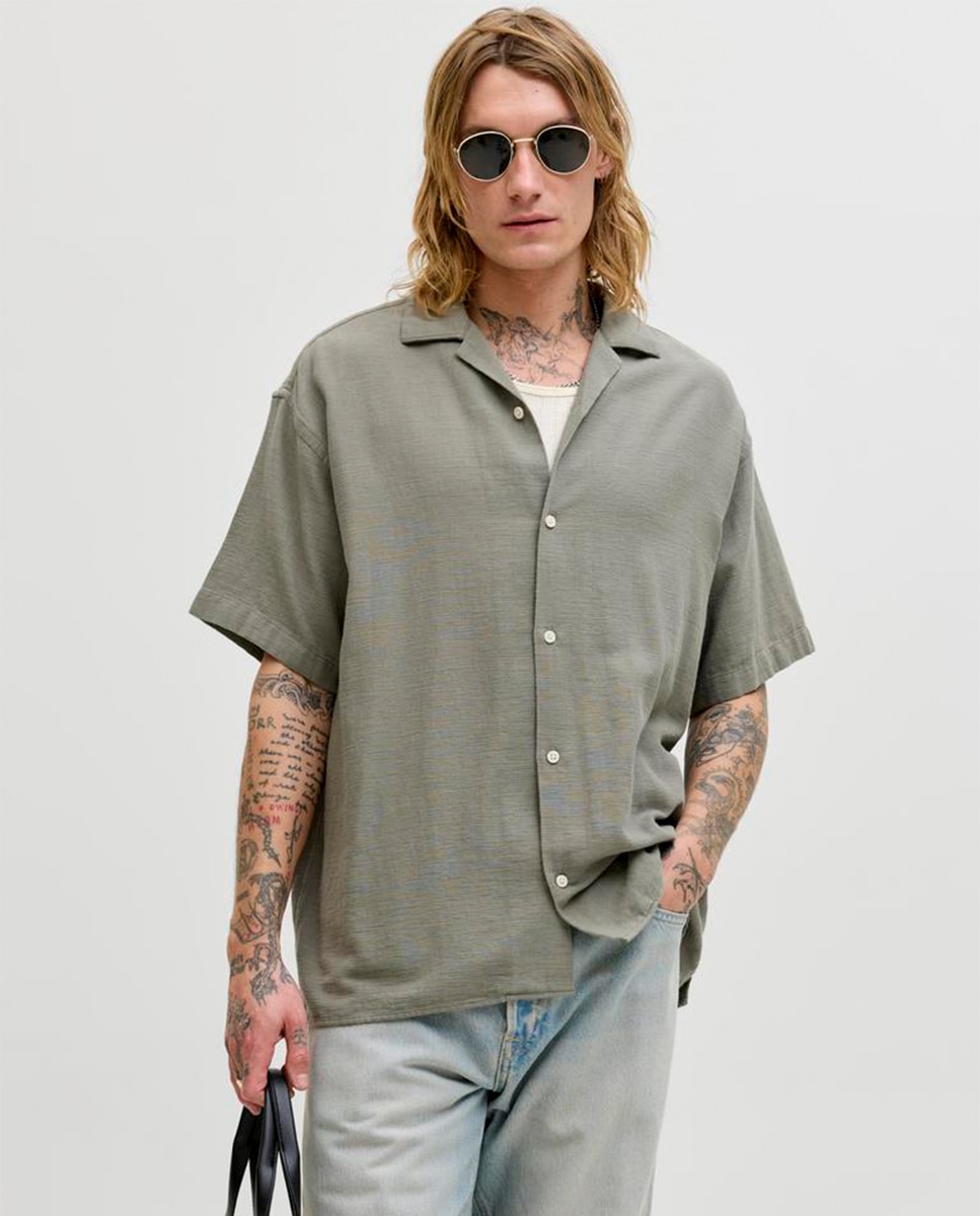 Imagem 0 de Camisa Resort Relaxed Fit com Manga Curta