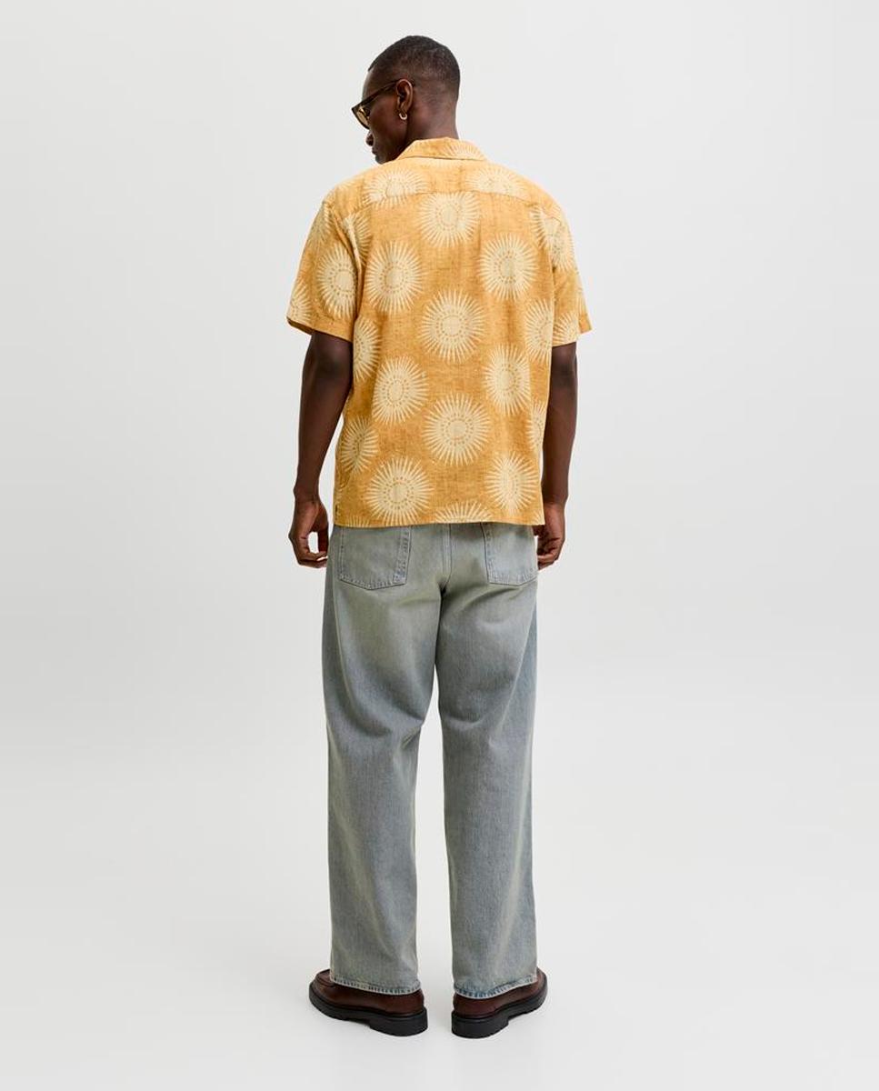 Camisa resort de hombre manga corta - Jack & Jones - Amarillo Amarillo-2