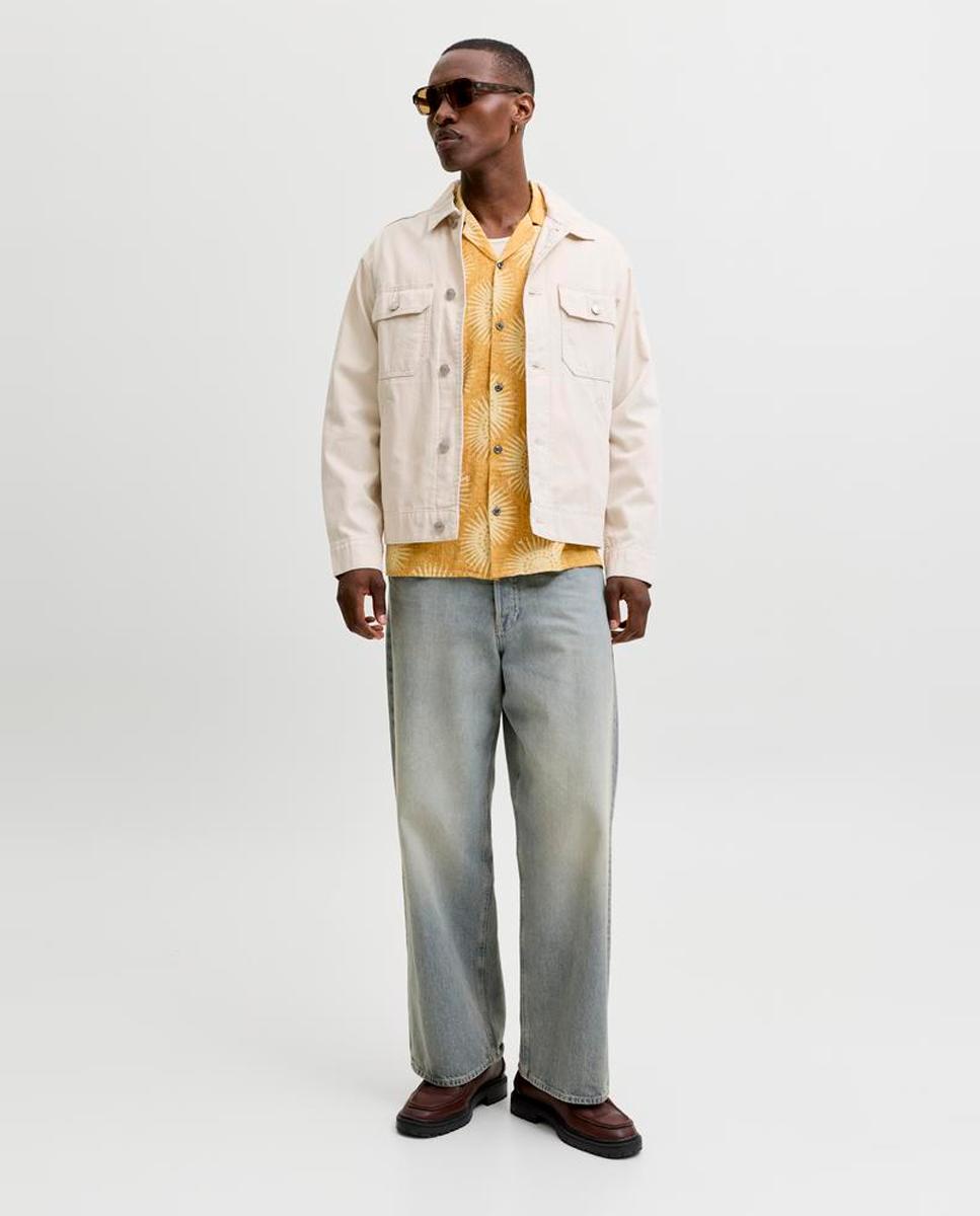 Camisa resort de hombre manga corta - Jack & Jones - Amarillo Amarillo-7