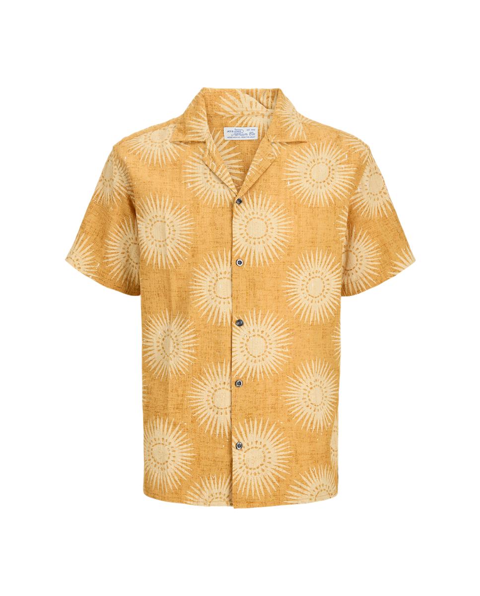 Camisa resort de hombre manga corta - Jack & Jones - Amarillo Amarillo-6