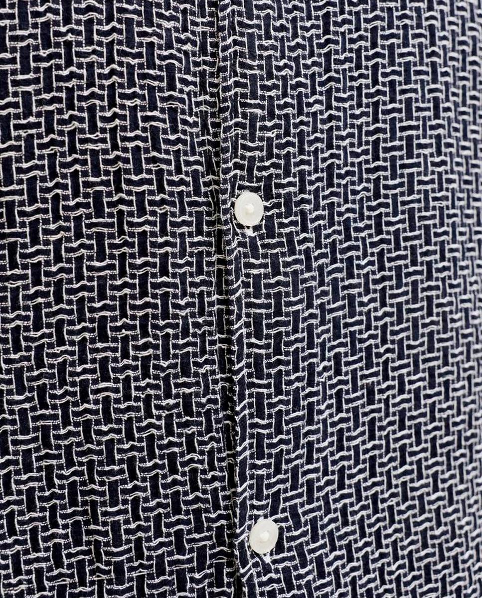 Camisa resort de hombre manga corta - Jack & Jones - Azul marino Azul marino-4