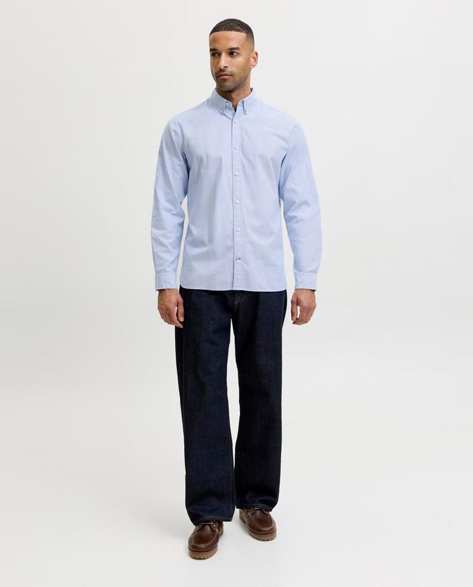 Camisa Oxford de hombre - Jack & Jones - Azul claro Azul claro-8