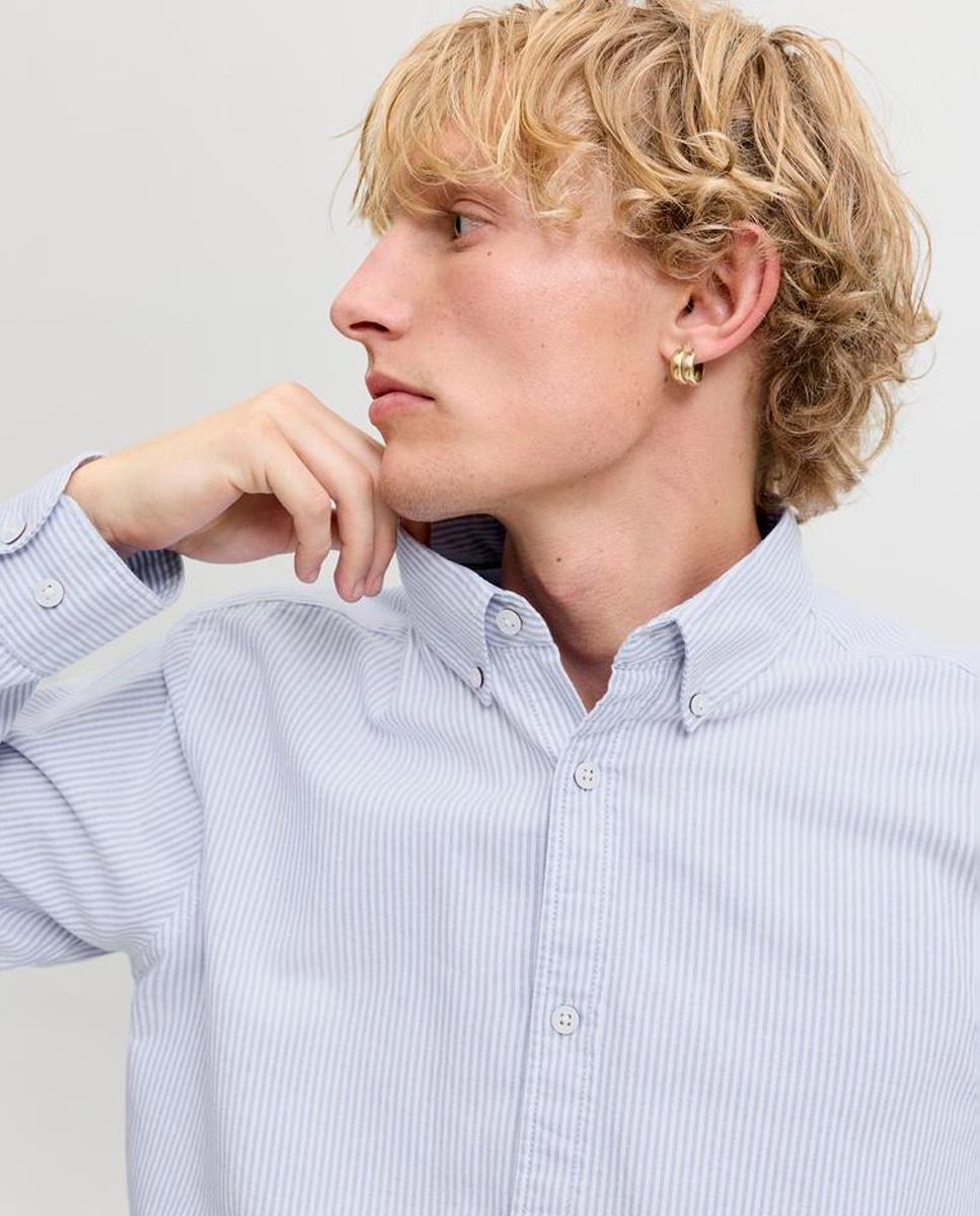 Camisa Oxford de hombre - Jack & Jones - Azul Azul-3