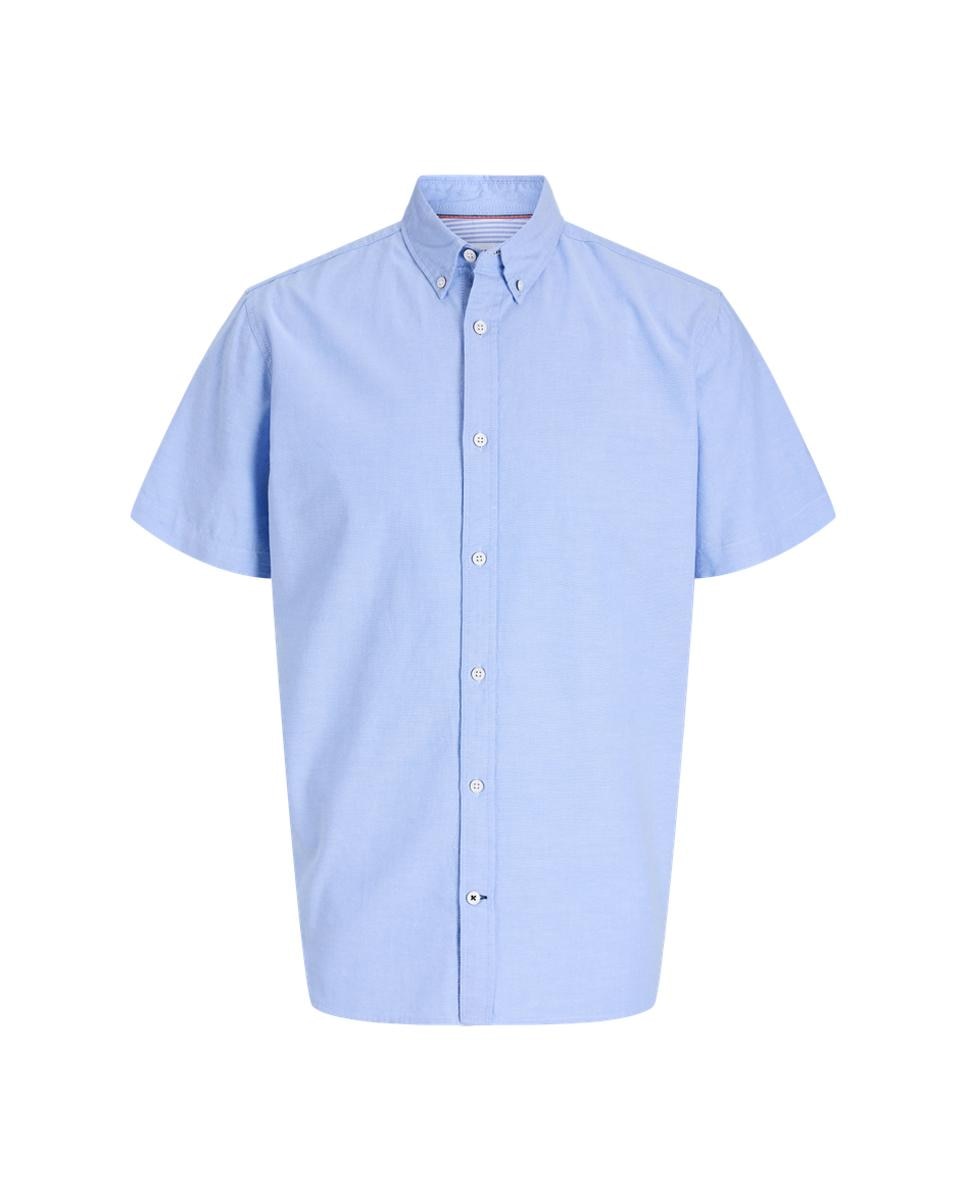 Camisa Oxford de manga corta de hombre - Jack & Jones - Azul claro Azul claro-6