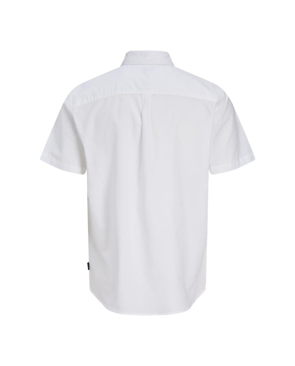 Camisa Oxford de Manga Curta Branco-7