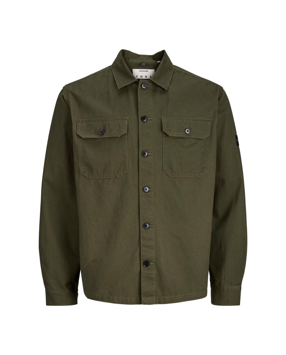 Sobrecamisa de hombre relaxed fit - Jack & Jones - Verde militar Verde militar-1
