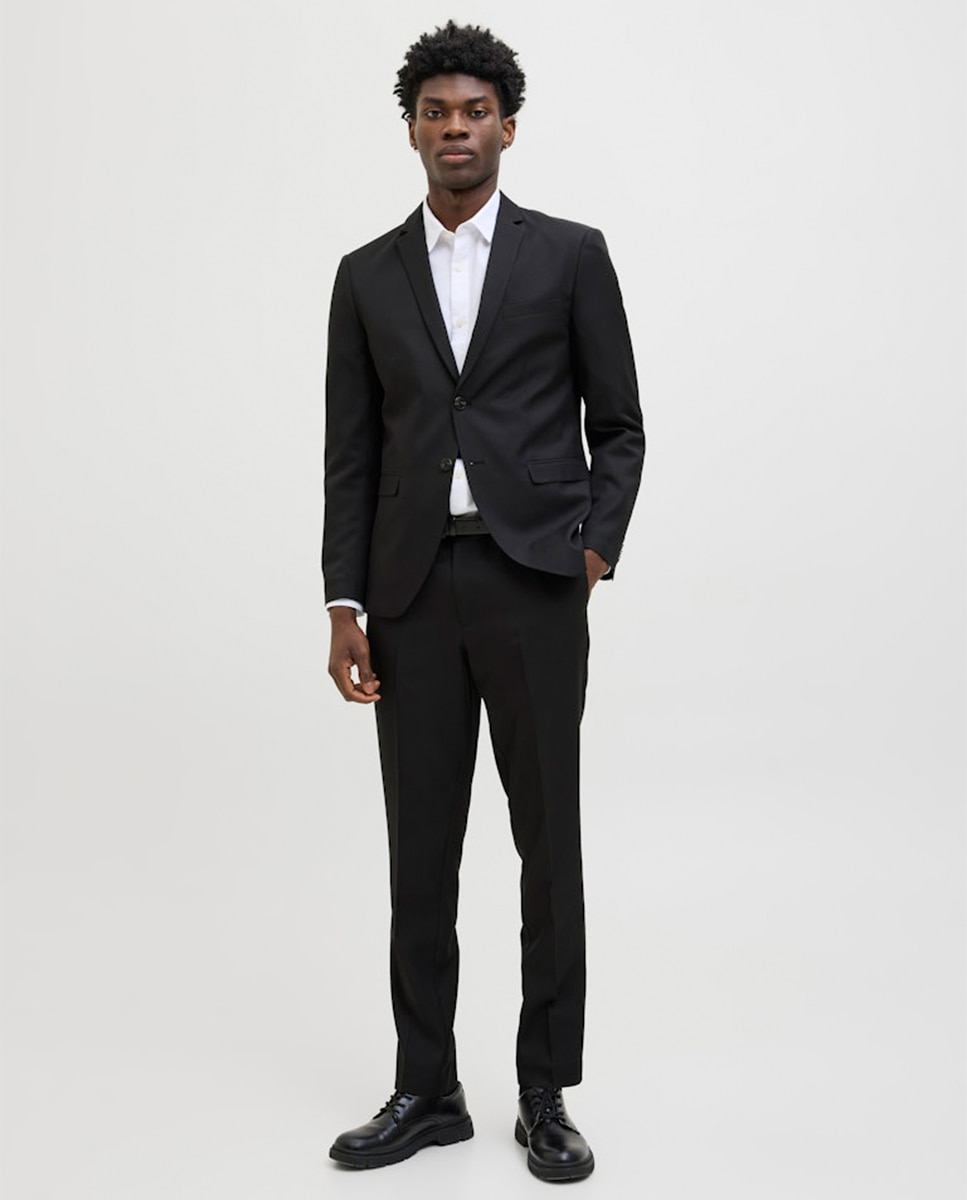 Imagen 0 de Traje de dos piezas slim de hombre Negro
