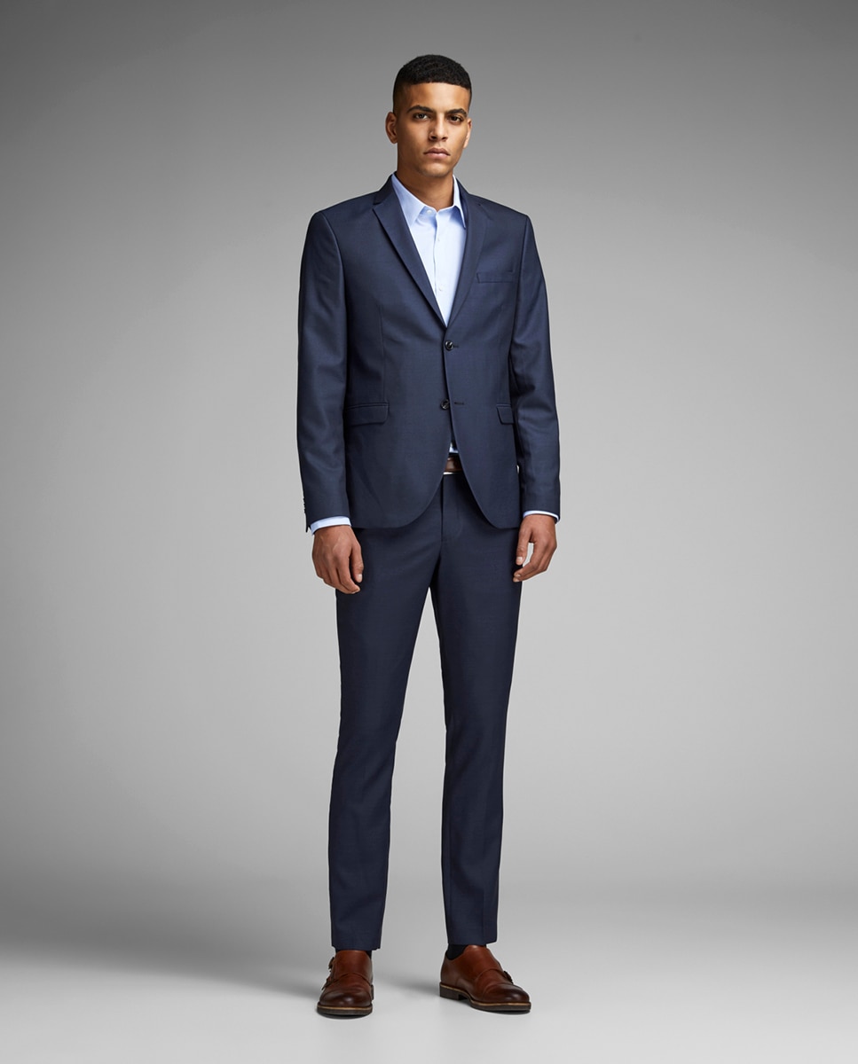 Imagem 0 de Blazer azul-marinho slim