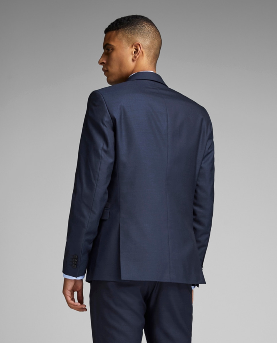 Blazer azul-marinho slim Azul-marinho-2