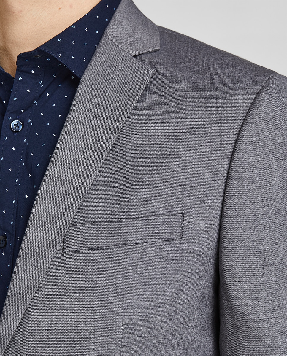 Chaqueta de hombre de traje slim - Jack & Jones - Gris Gris-3