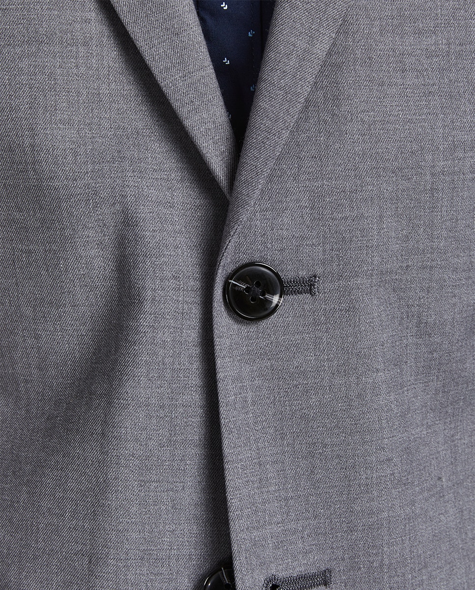 Chaqueta de hombre de traje slim - Jack & Jones - Gris Gris-4
