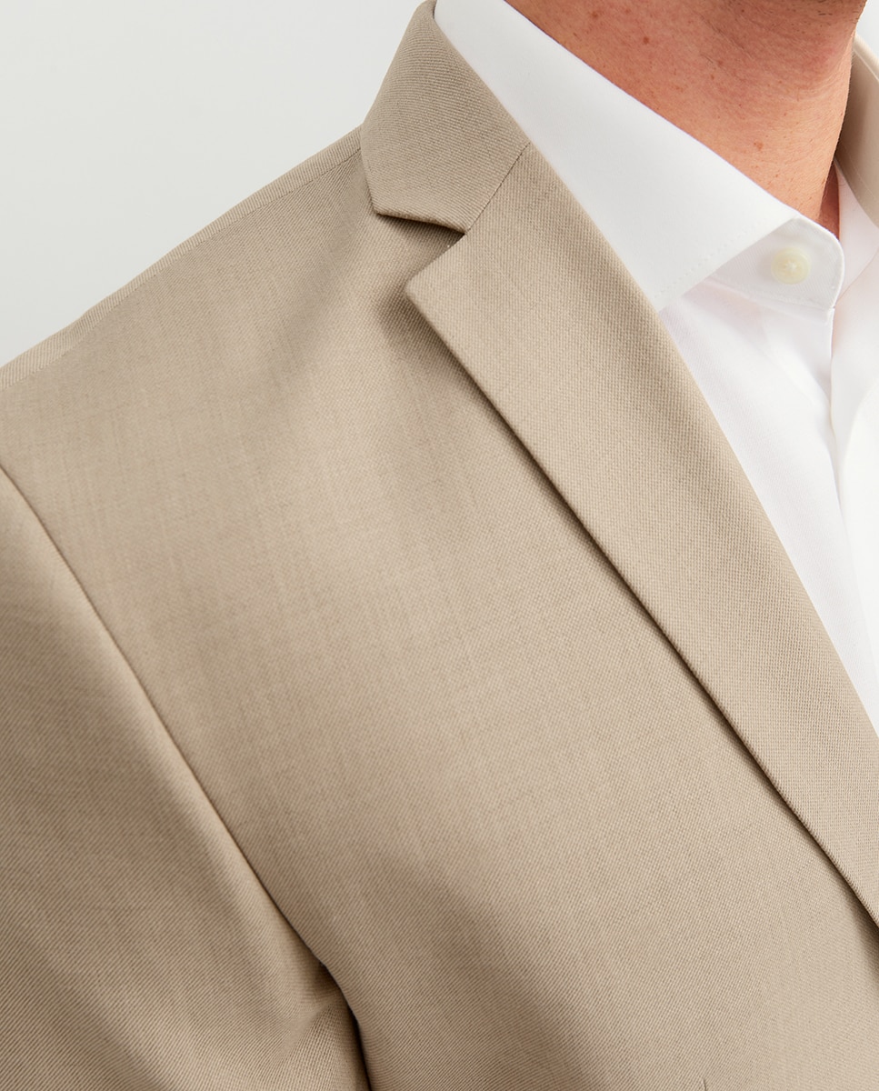 Blazer preto slim Bege-3