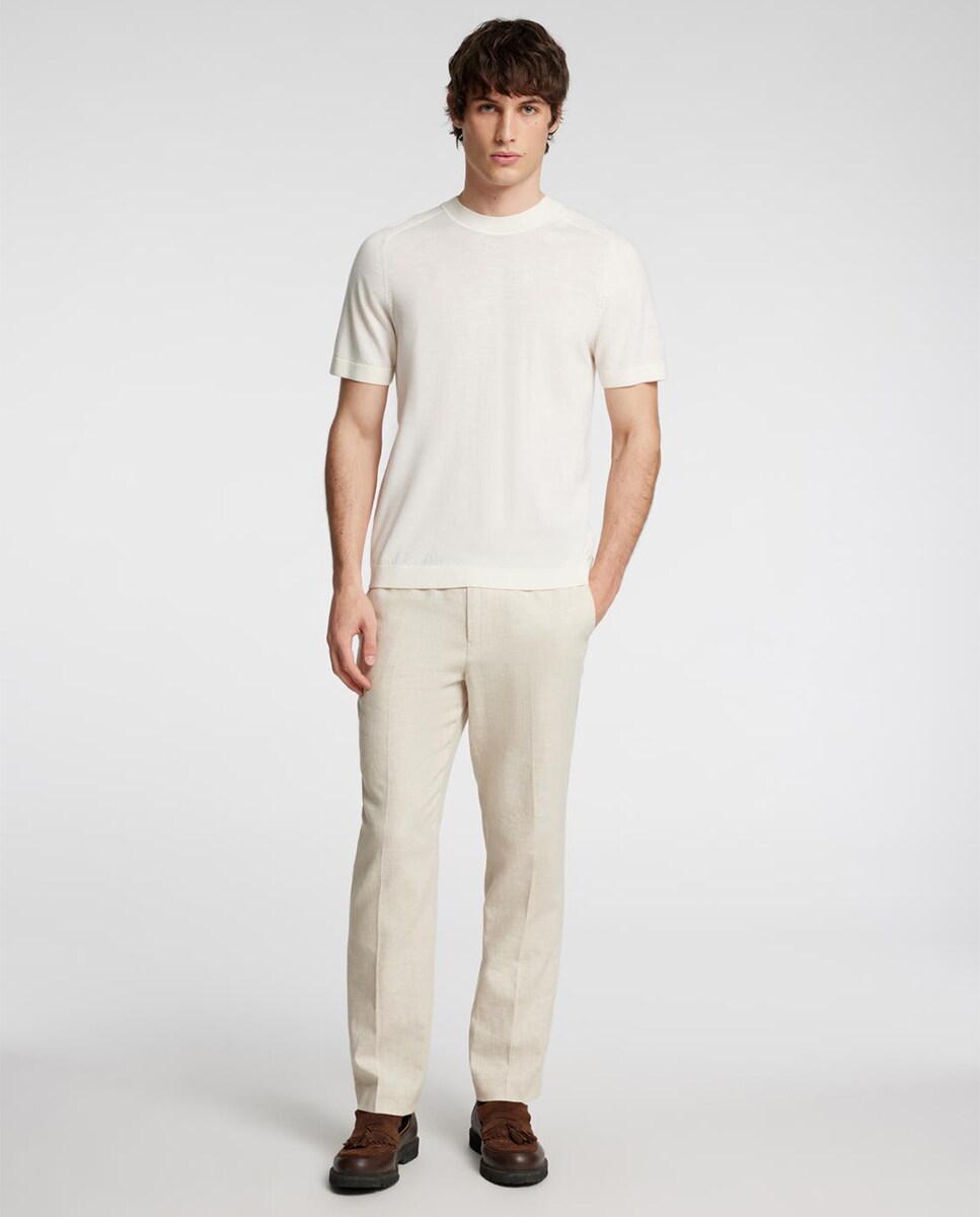 Pantalón traje lino hombre corte regular fit · Selected · El Corte