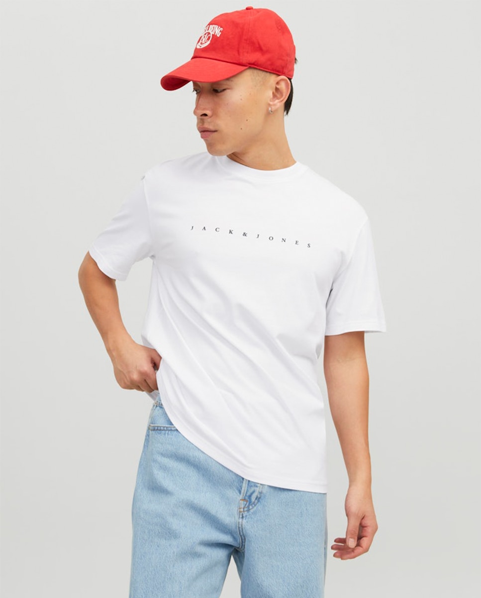 T-shirt com manga curta Branco-1