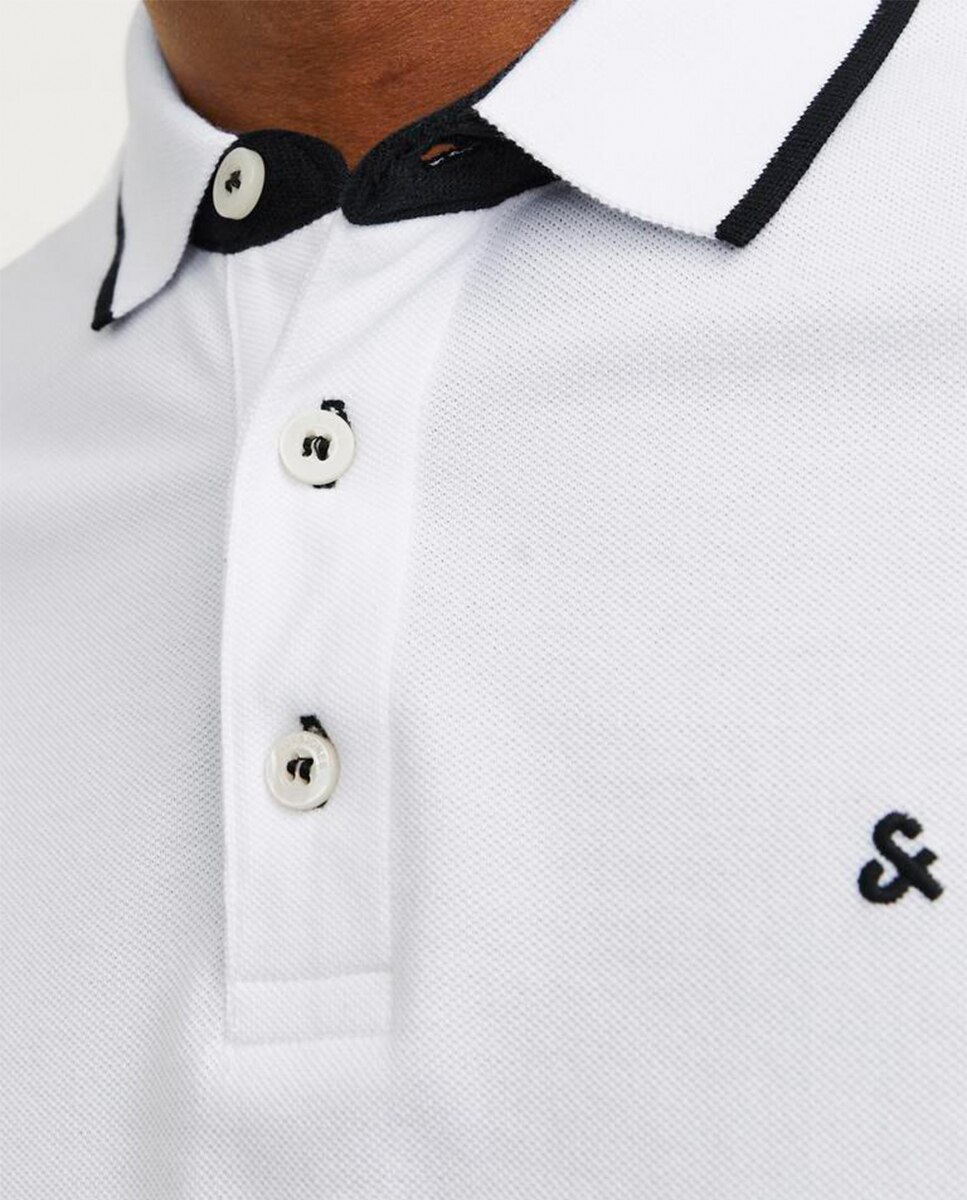 Polo de hombre slim - Jack & Jones - Blanco Blanco-4