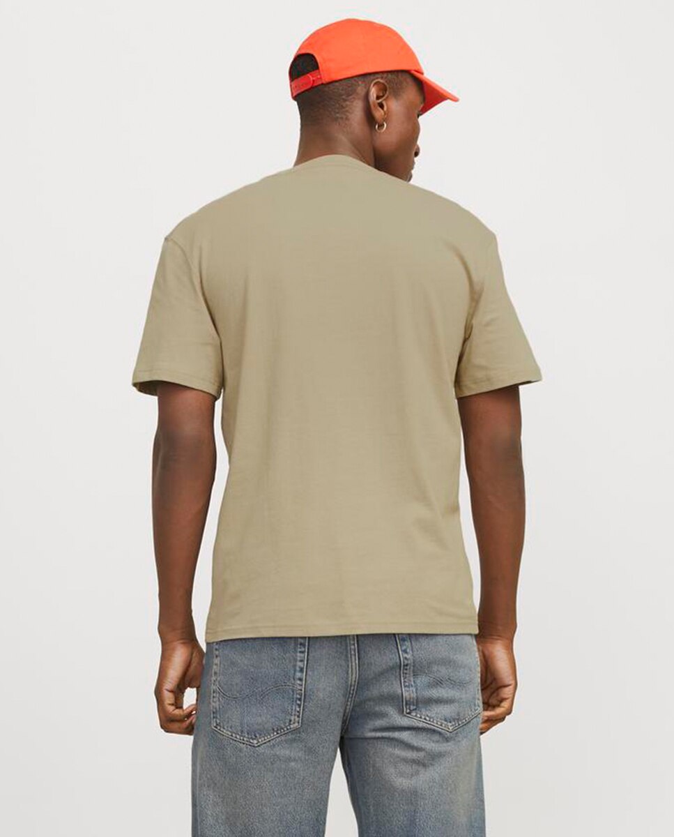 T-shirt de Manga Curta com Logótipo à Frente Verde-claro-2