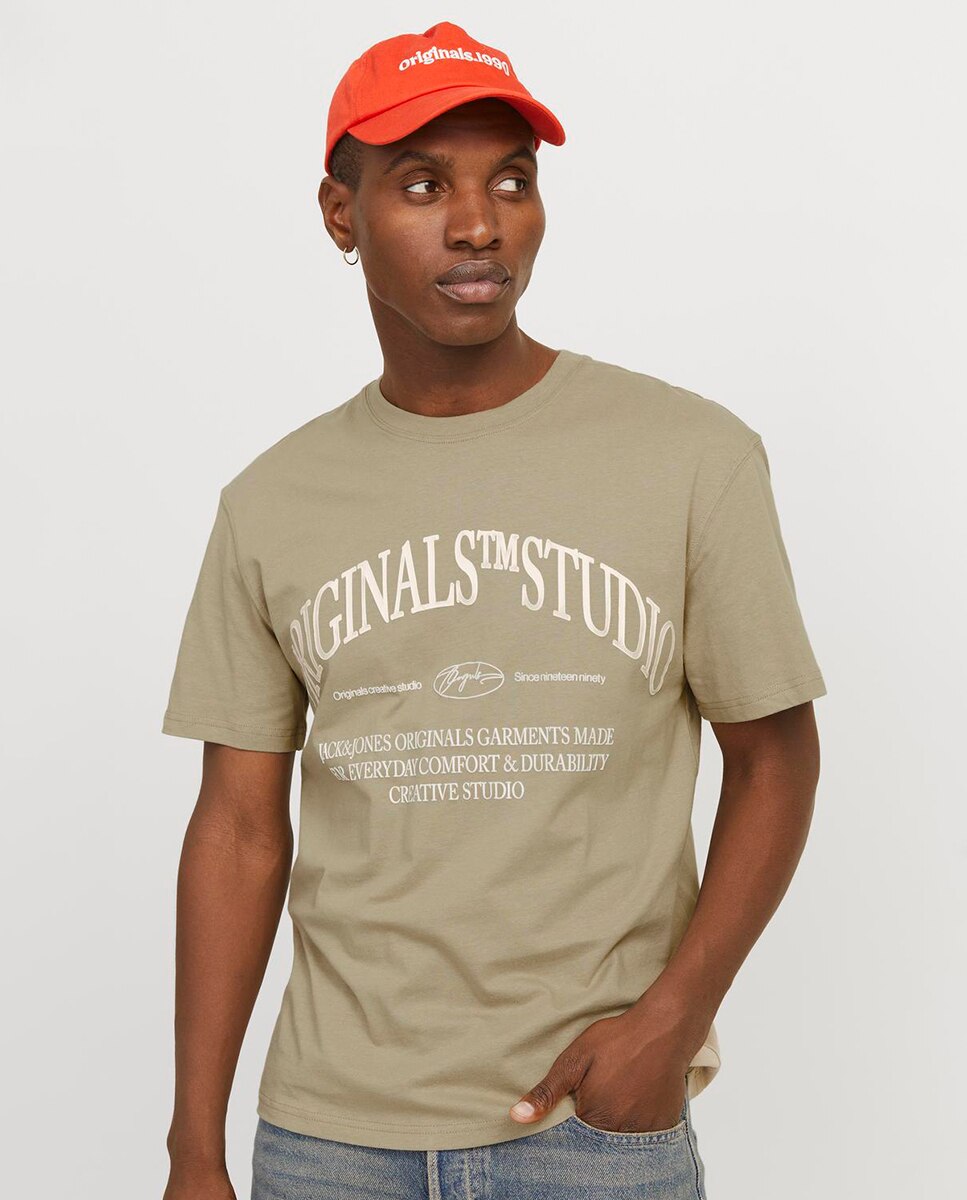 T-shirt de Manga Curta com Logótipo à Frente Verde-claro-3