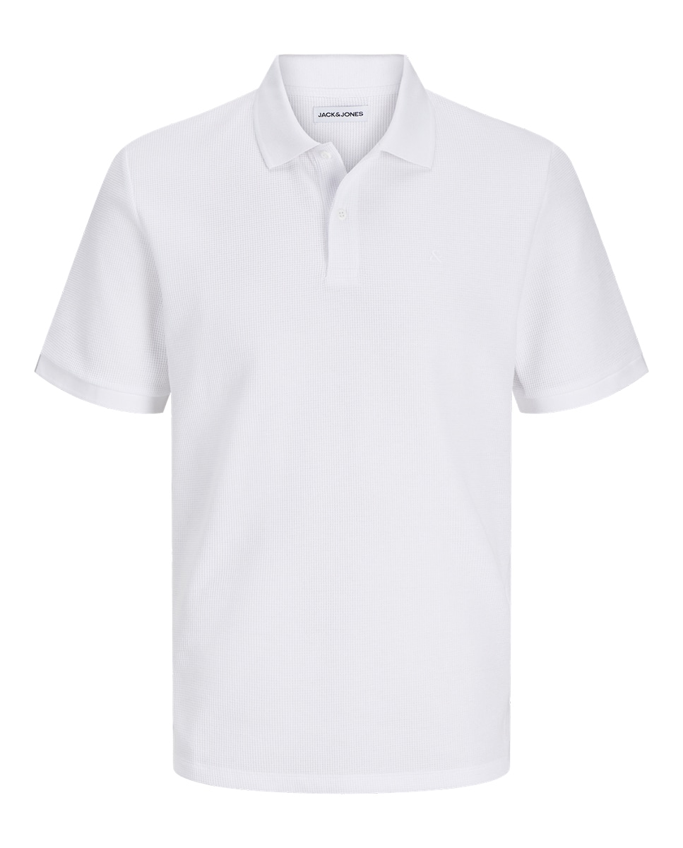 Polo Liso com Manga Curta Branco-6