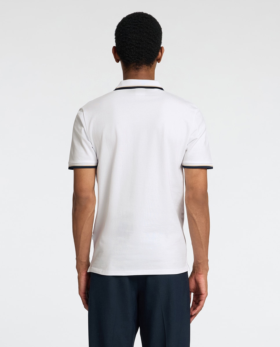 Polo Slim Fit Branco-2