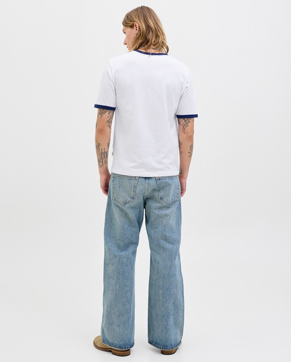 T-shirt Lisa com Manga Curta Branco-2