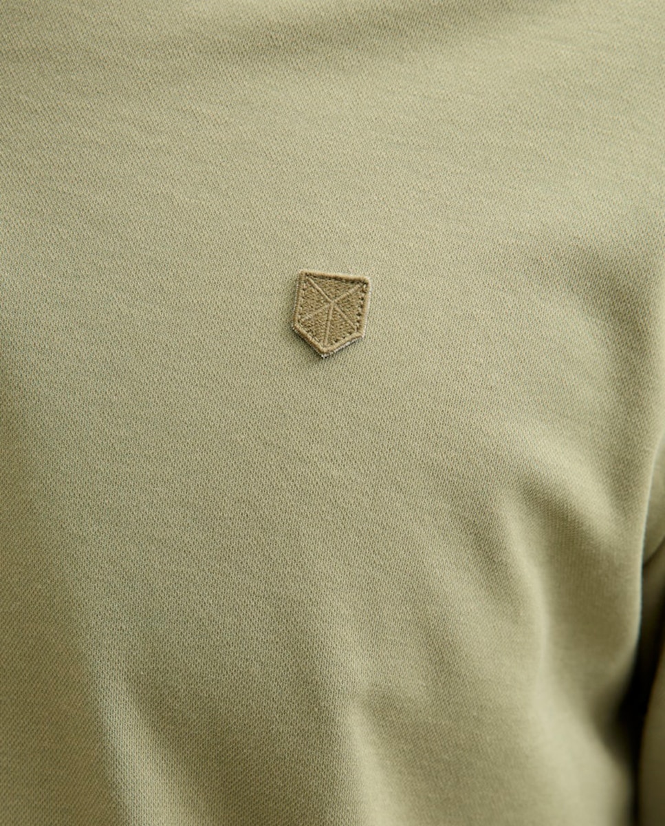Polo Liso com Manga Comprida Verde-4