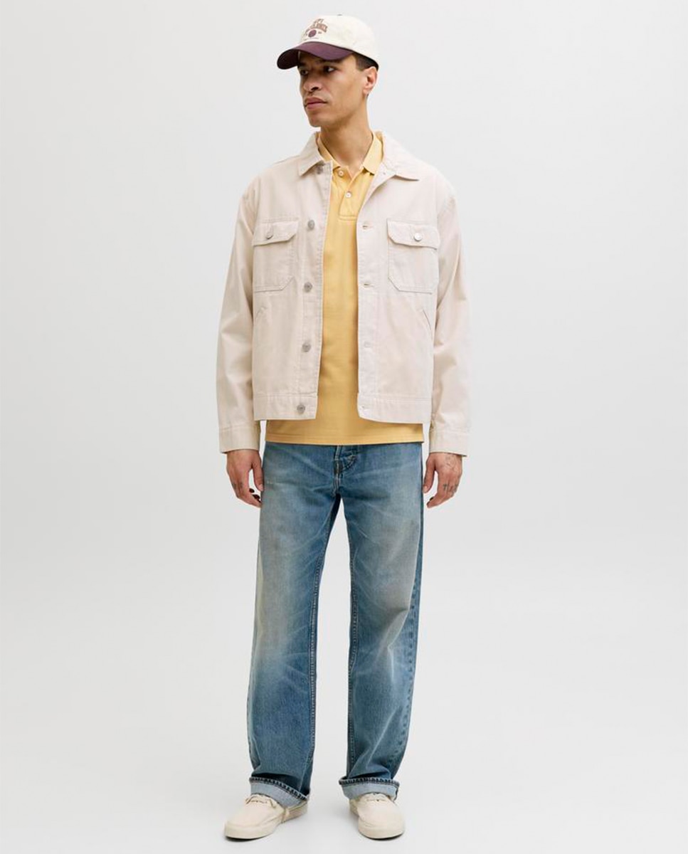 Pólo liso com manga curta Amarelo-8