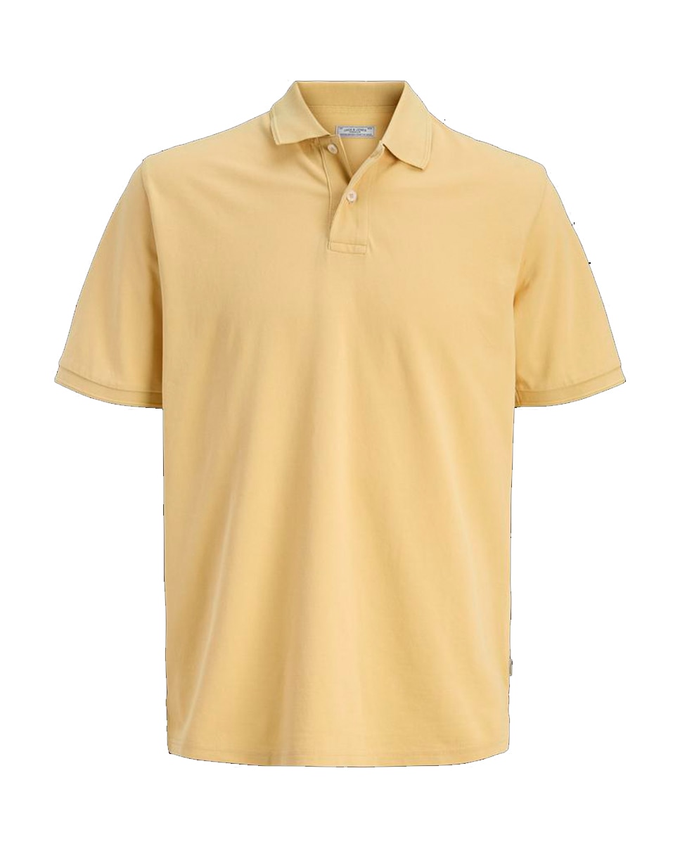 Pólo liso com manga curta Amarelo-6