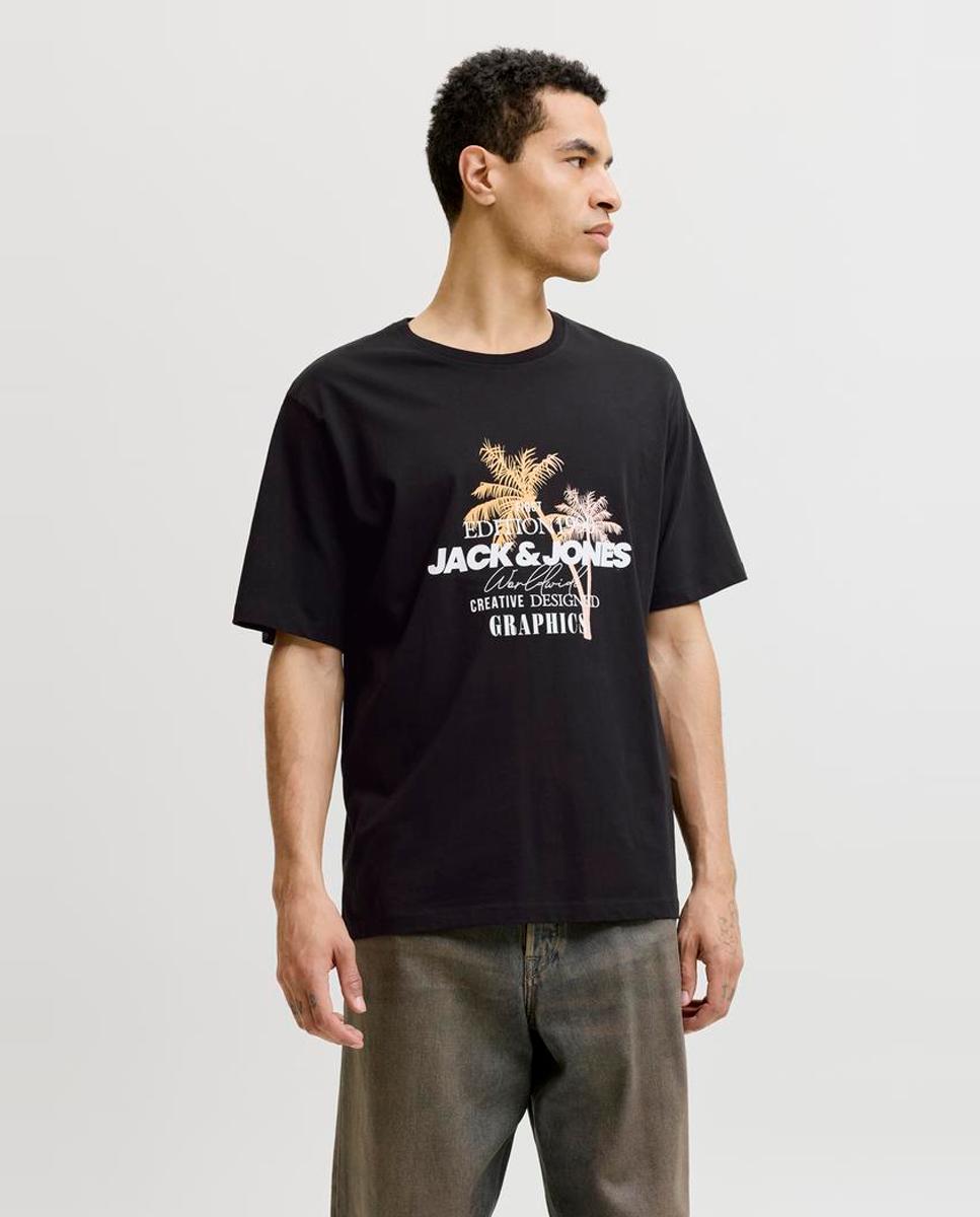 Imagem 0 de T-shirt de Manga Curta com Estampado à Frente