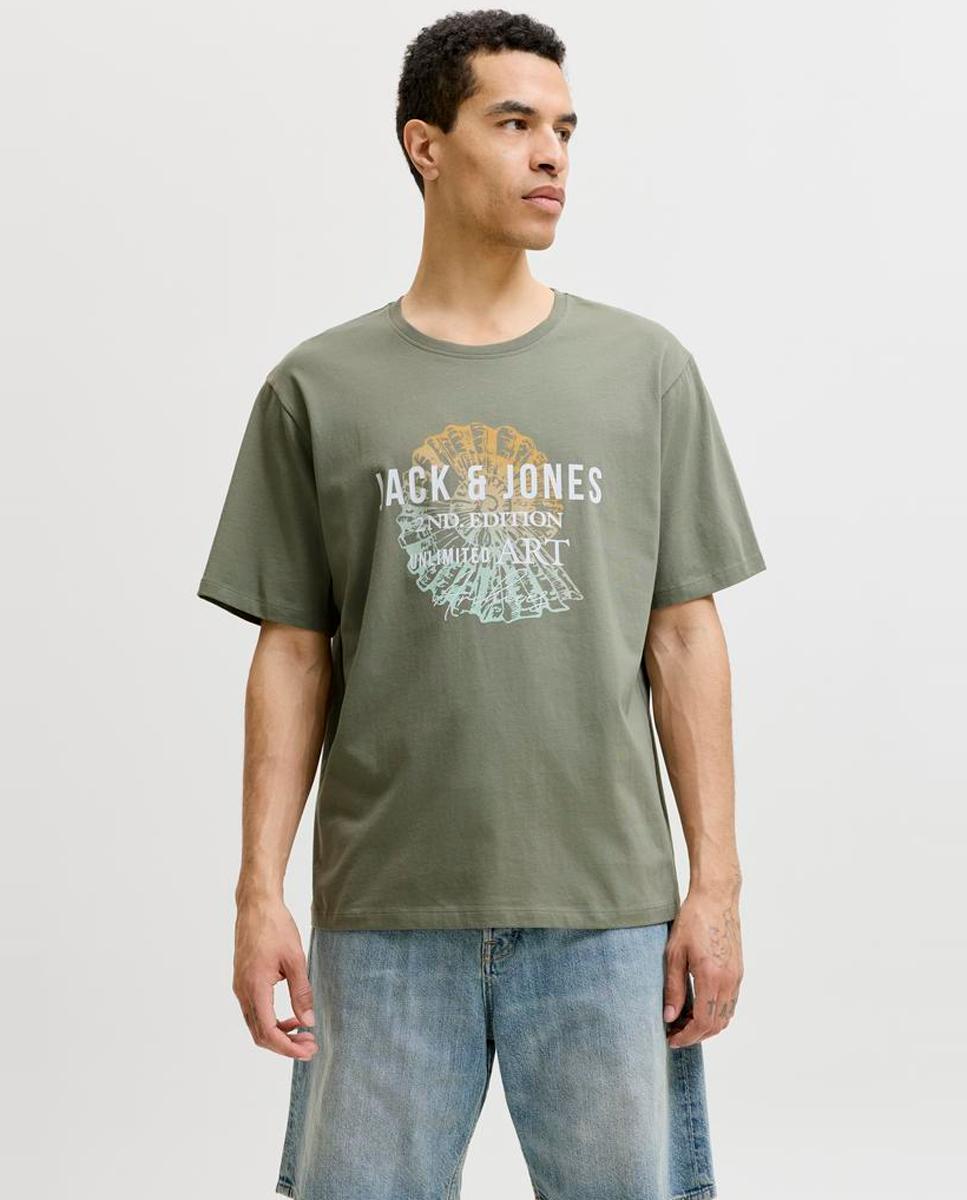 Imagem 0 de T-shirt de Manga Curta com Estampado à Frente
