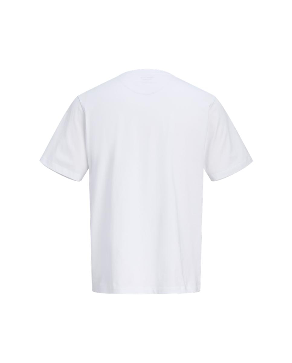 T-shirt de Manga Curta com Estampado à Frente Branco-7