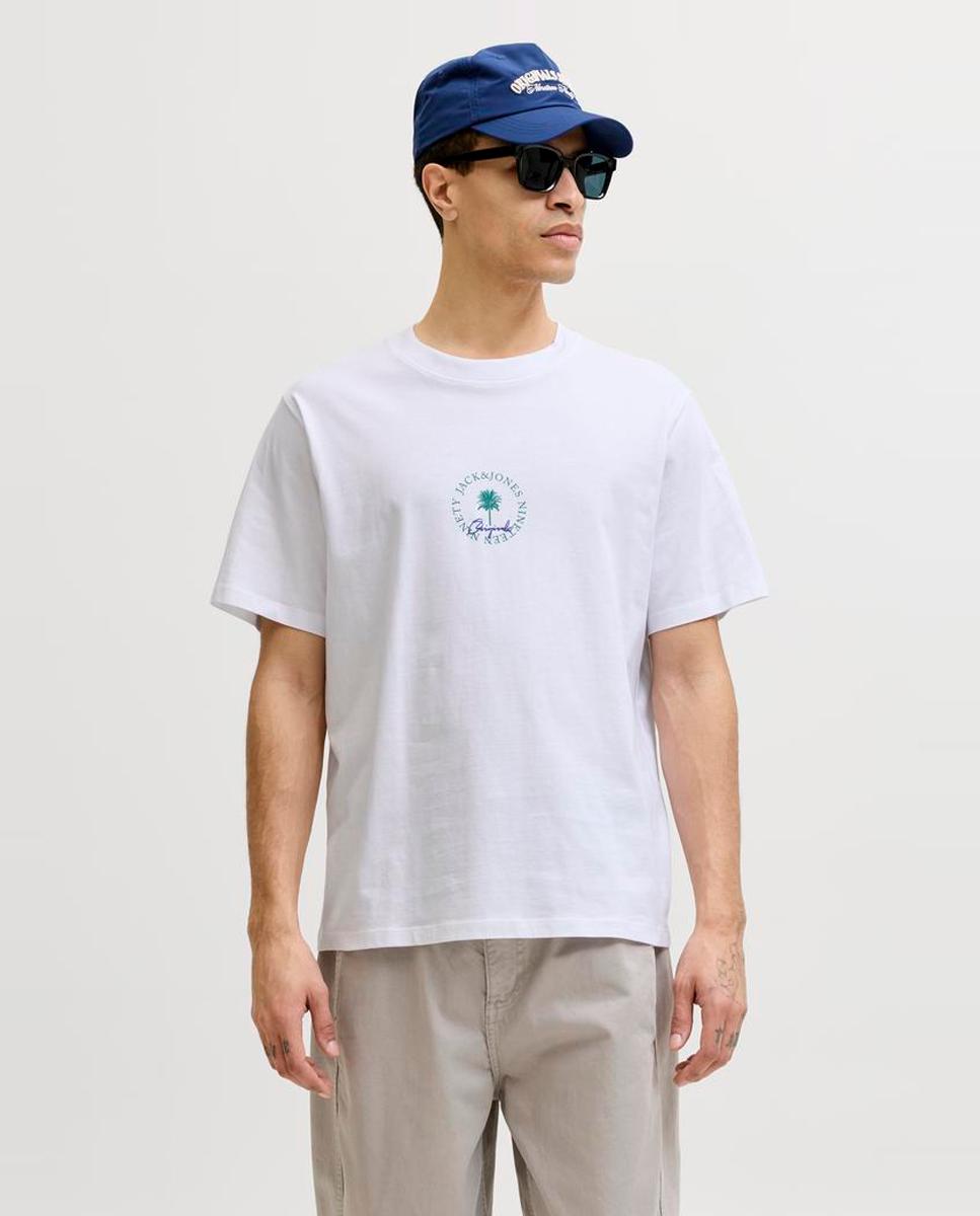 Imagem 0 de T-shirt de Manga Curta com Estampado à Frente
