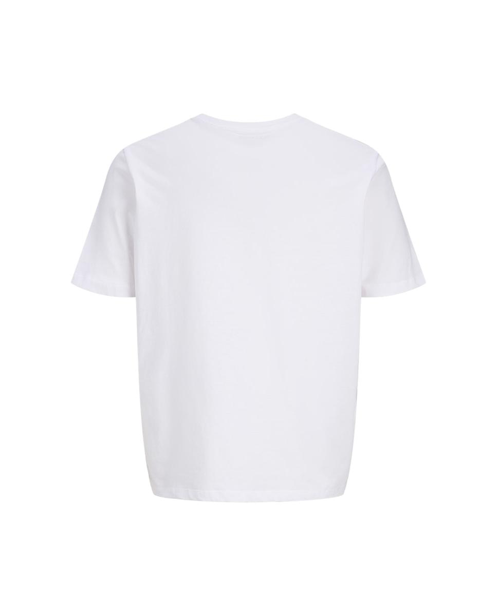 T-shirt de Manga Curta com Estampado à Frente Branco-8