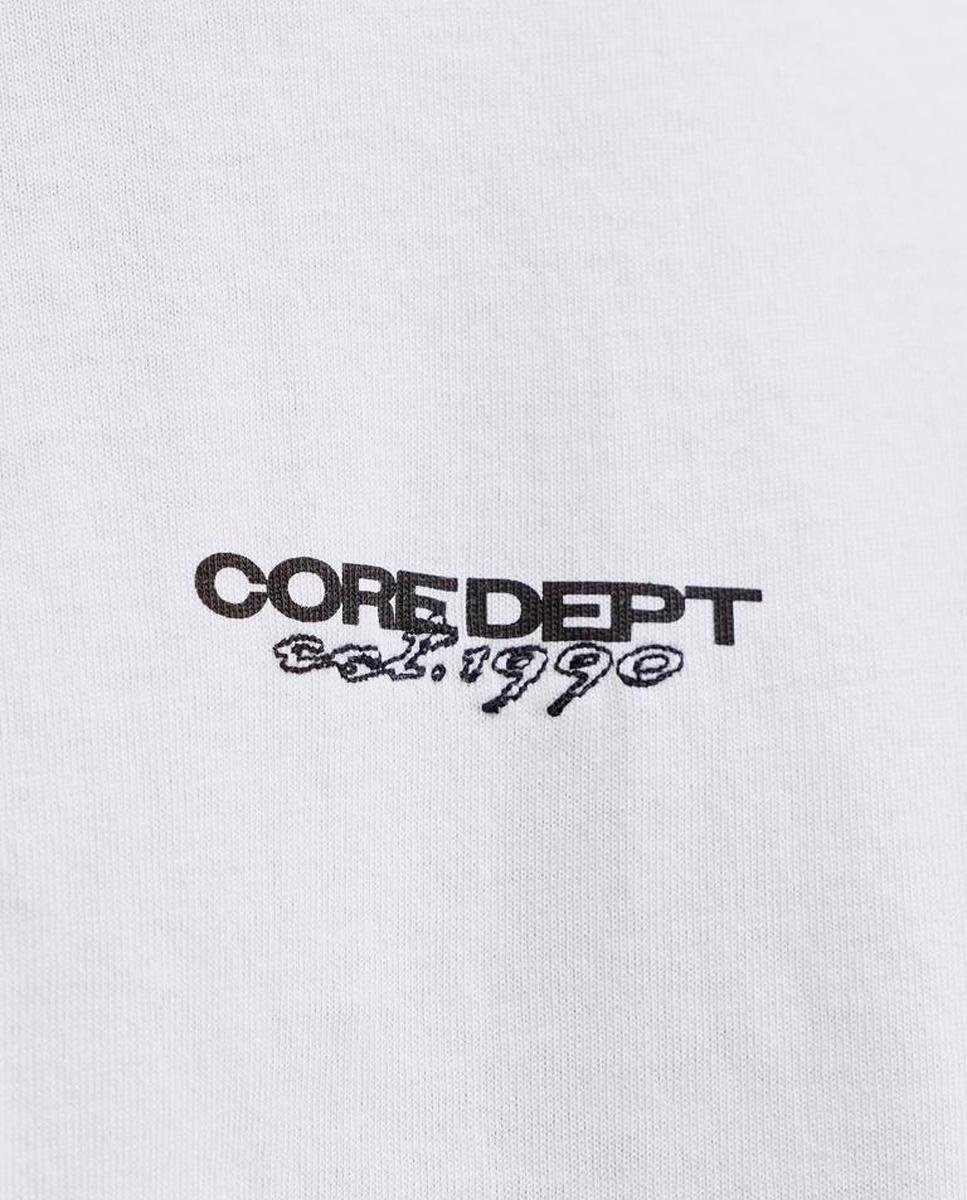 T-shirt de Manga Curta com Estampado Traseiro Branco-4