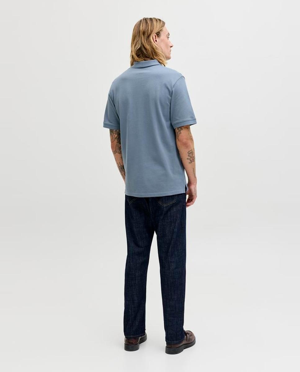 Polo de hombre slim negro de manga corta - Jack & Jones - Azul Azul-2