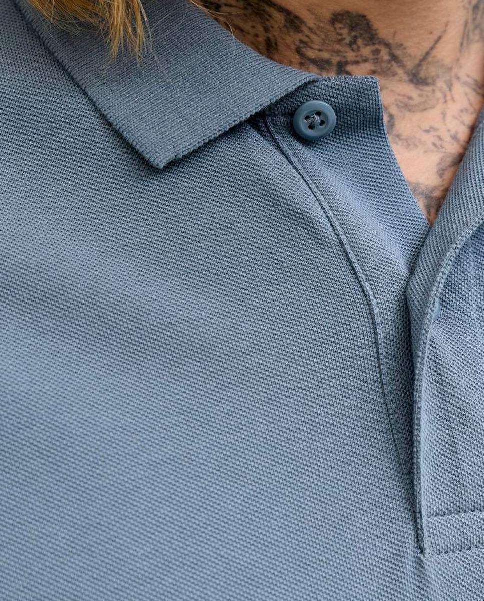 Polo de hombre slim negro de manga corta - Jack & Jones - Azul Azul-4