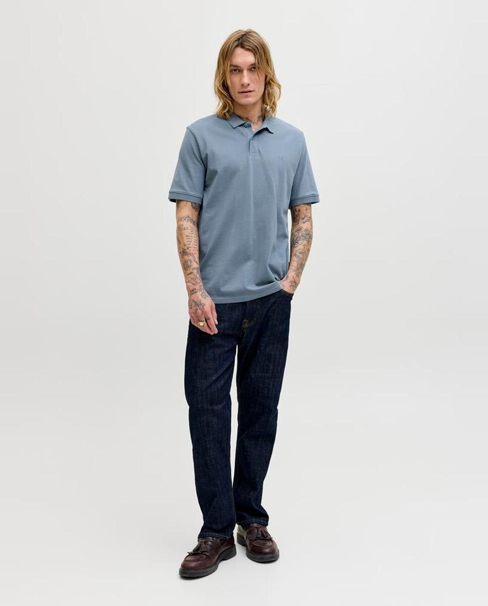 Polo de hombre slim negro de manga corta - Jack & Jones - Azul Azul-7