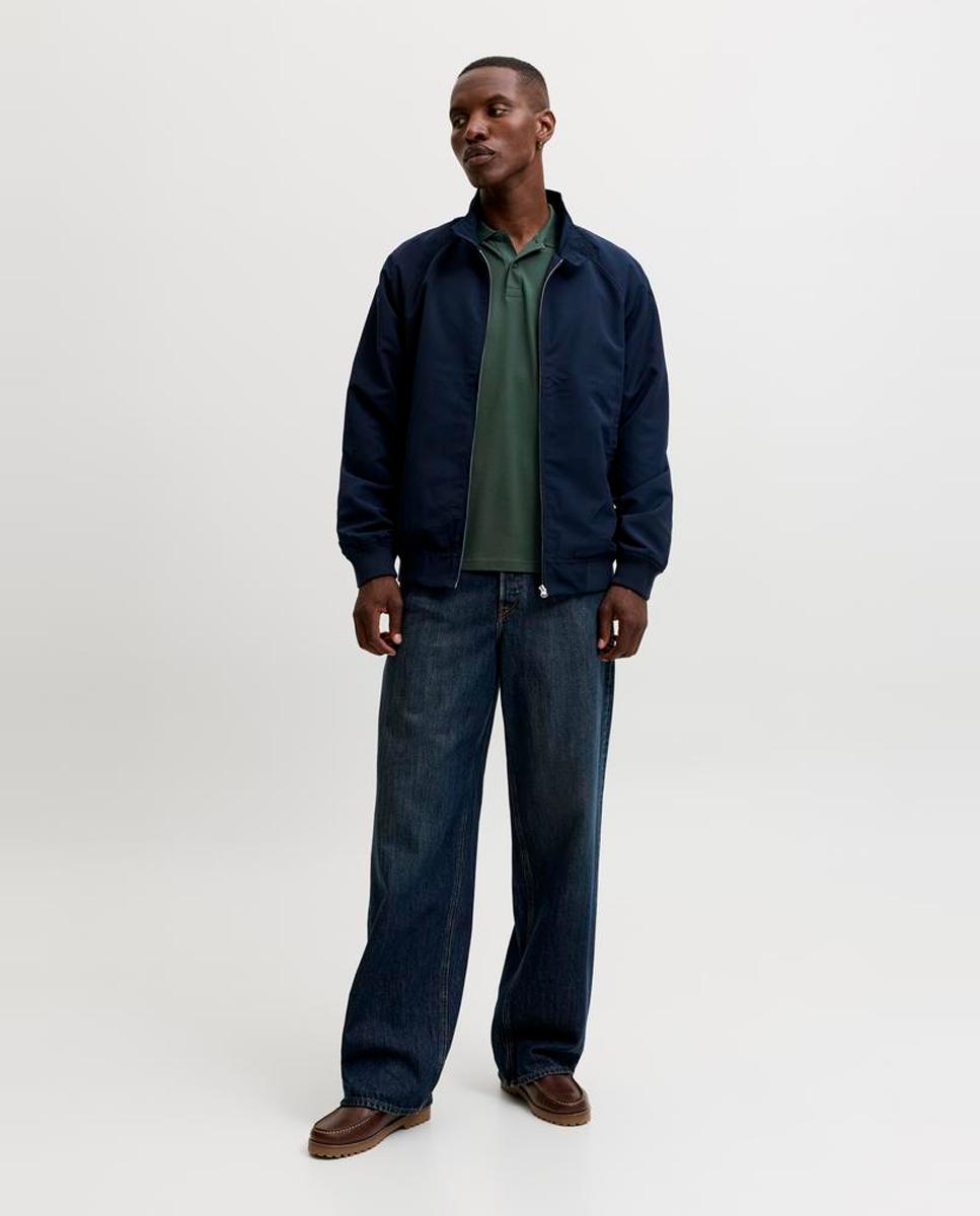 Polo de hombre slim negro de manga corta - Jack & Jones - Verde oscuro Verde oscuro-8