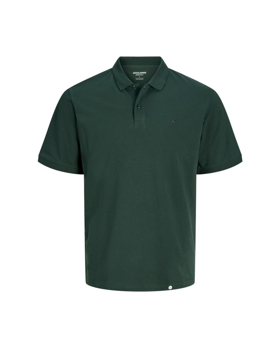 Polo de hombre slim negro de manga corta - Jack & Jones - Verde oscuro Verde oscuro-6