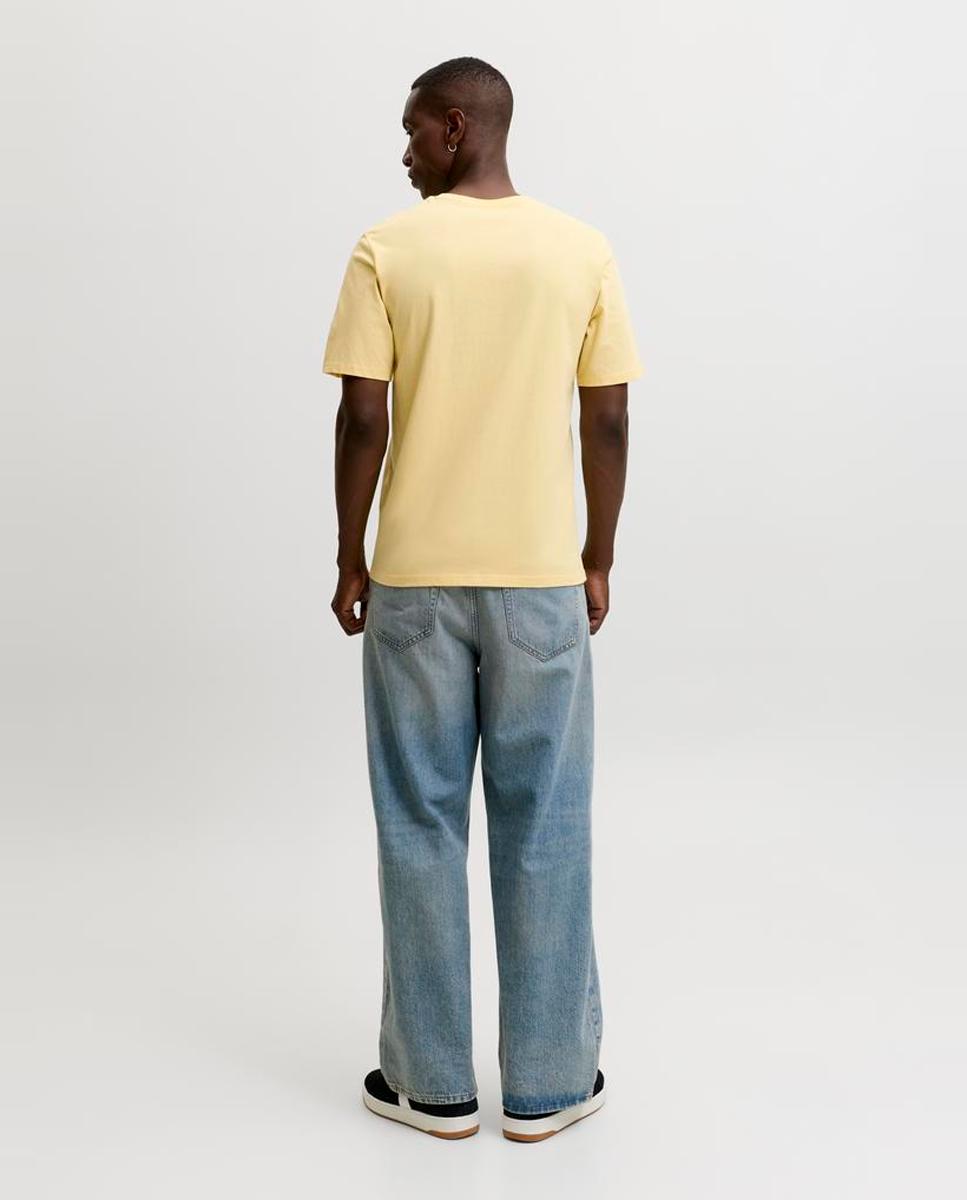 T-shirt com manga curta Amarelo-2