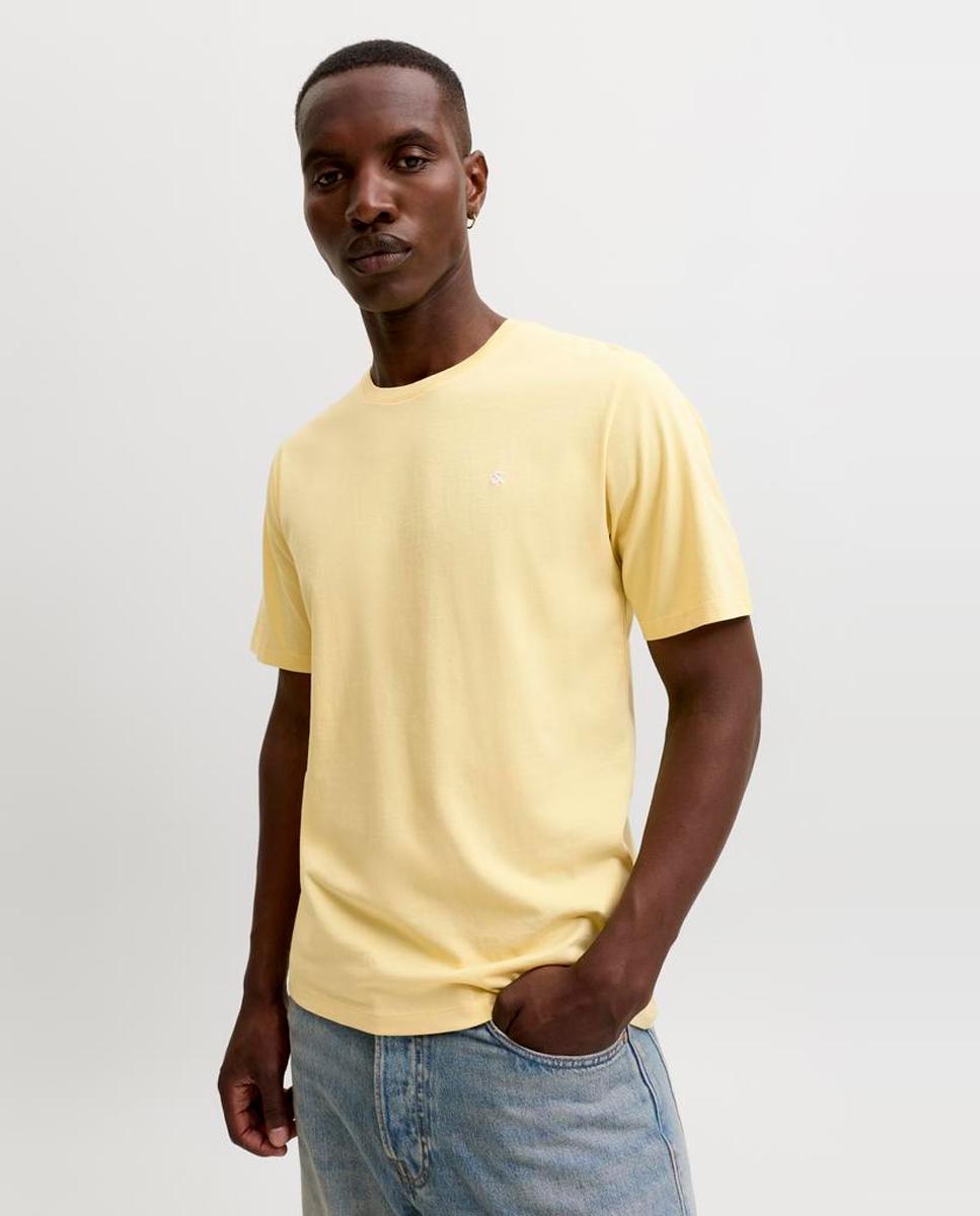 T-shirt com manga curta Amarelo-3