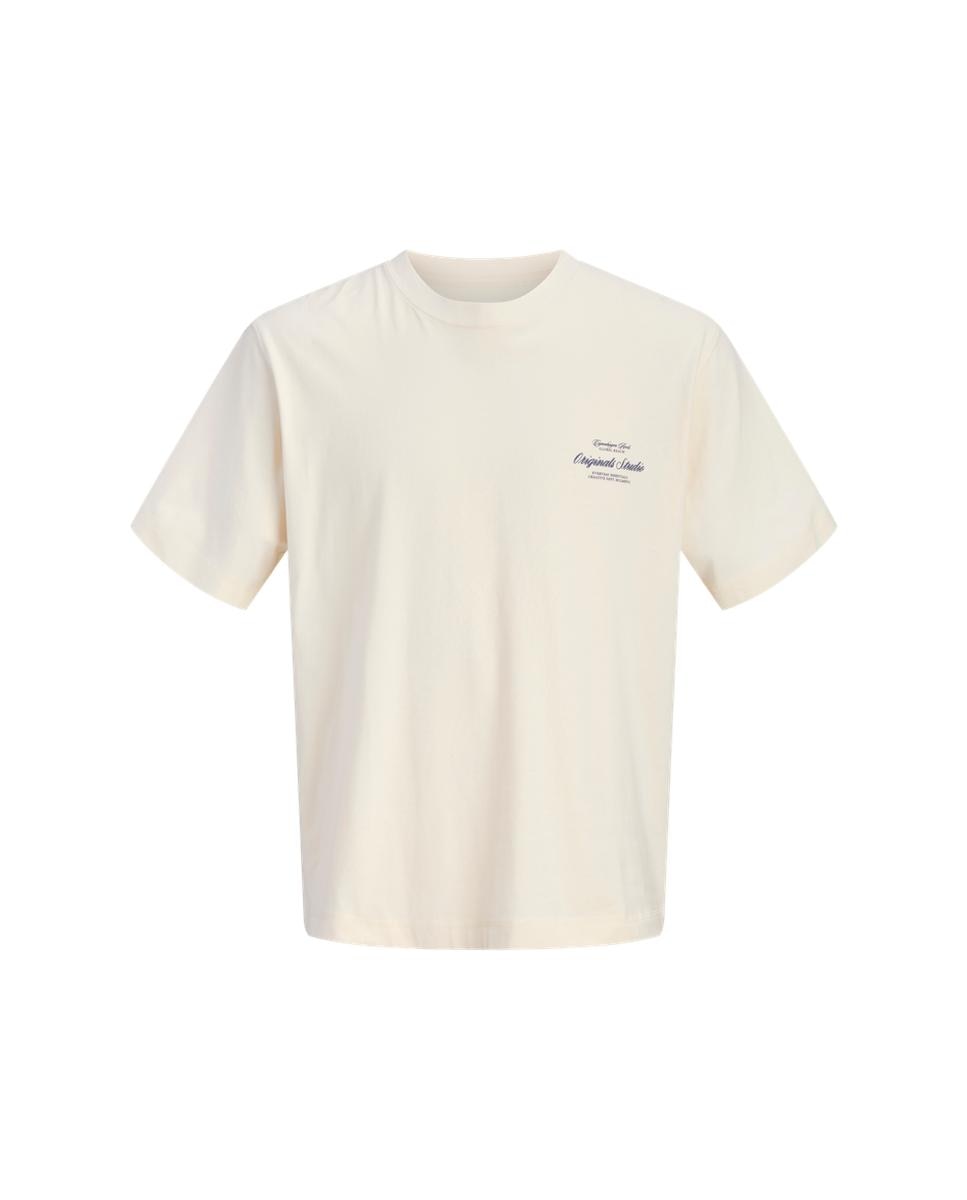 Camiseta de hombre manga corta con backprint - Jack & Jones - Blanco Blanco-6