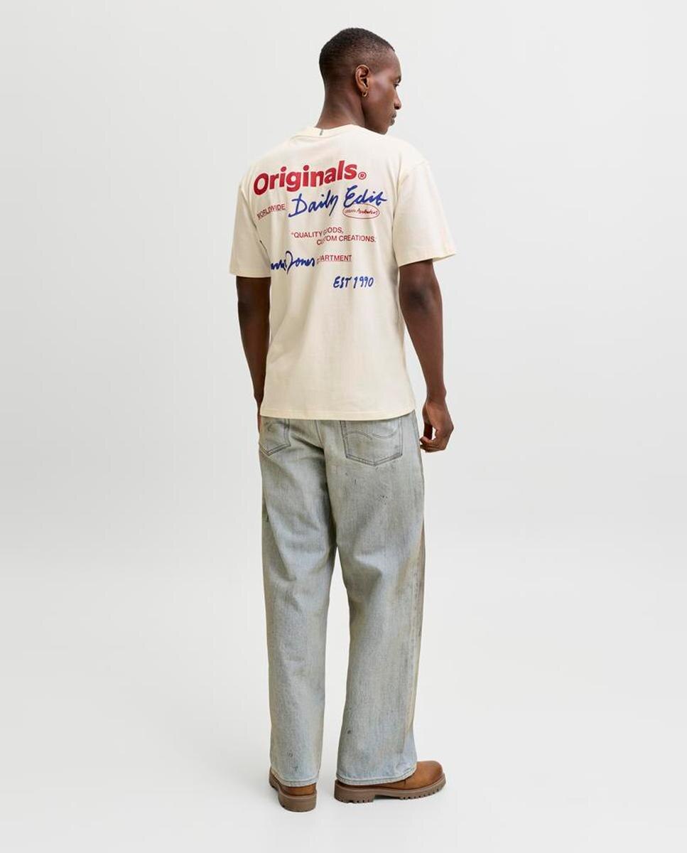 Camiseta de hombre manga corta con backprint - Jack & Jones - Blanco Blanco-2