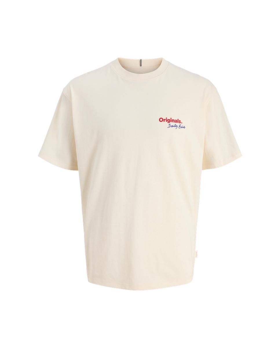 Camiseta de hombre manga corta con backprint - Jack & Jones - Blanco Blanco-6