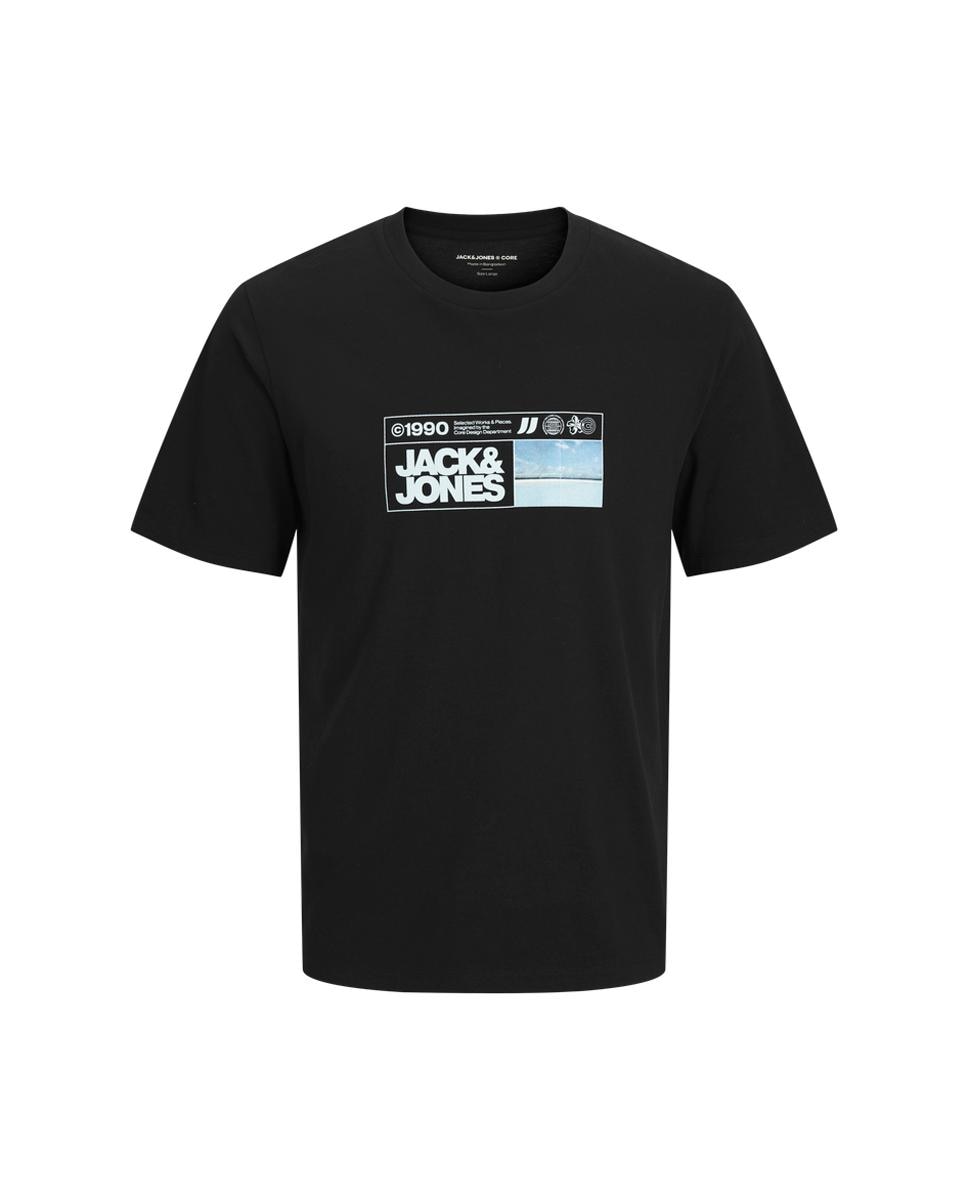 Camiseta de hombre de manga corta - Jack & Jones - Negro Negro-7