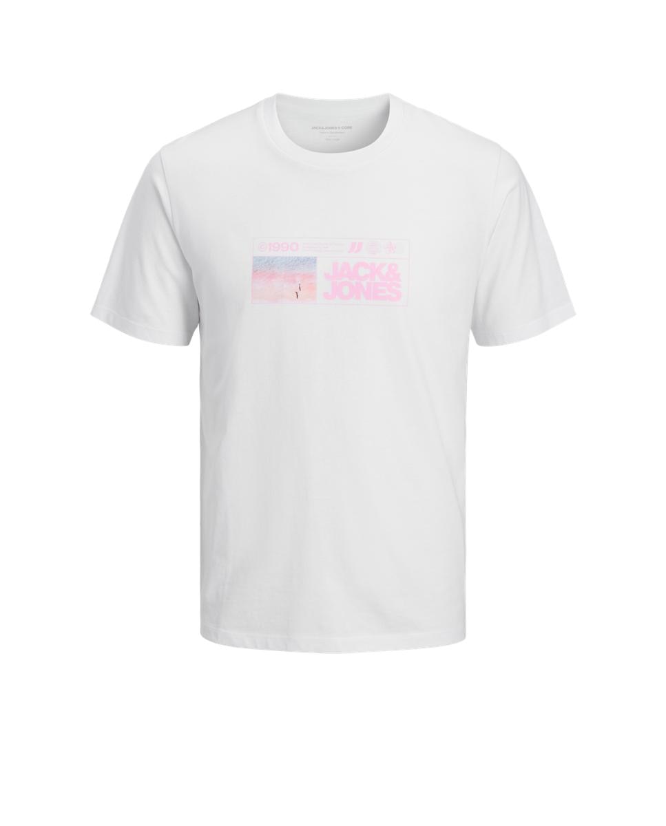 T-shirt de homem de manga curta Branco-7