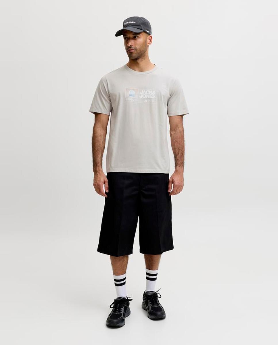 Camiseta de hombre de manga corta - Jack & Jones - Gris claro Gris claro-7