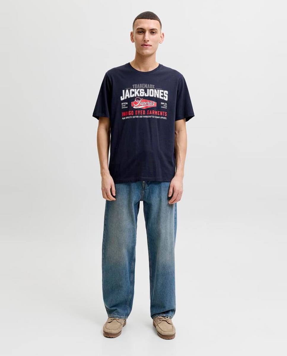 Camiseta de hombre de manga corta - Jack & Jones - Azul marino Azul marino-8